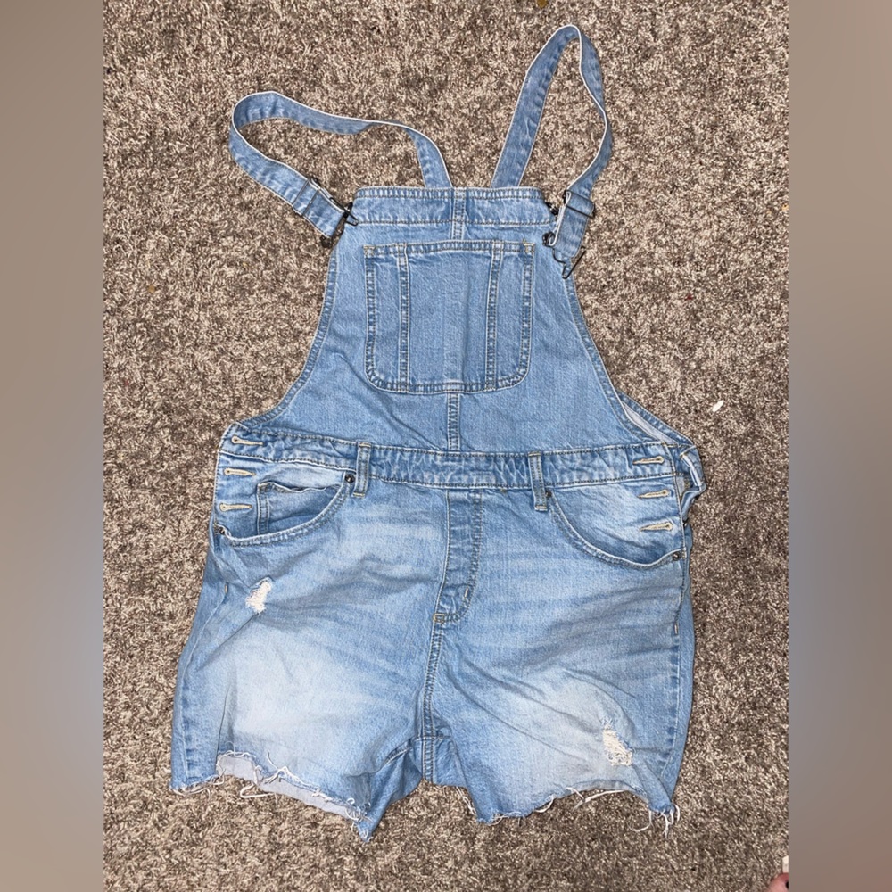 Universal Thread Denim Shortalls, Size 12